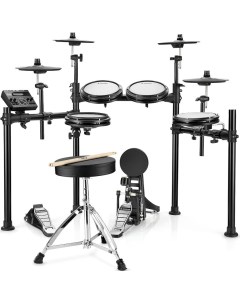 Электронная ударная установка DED 200P Electric Drum Set 5 Drums 3 Cymbals Donner