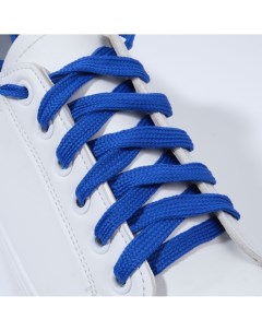 Шнурки для обуви пара плоские 7 мм 120 см цвет синий Onlitop