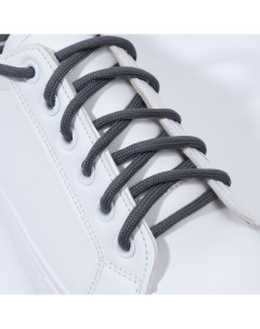 Шнурки для обуви пара круглые d 5 мм 90 см цвет темно серый Onlitop
