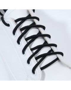 Шнурки для обуви пара круглые d 3 мм 120 см цвет черный Onlitop