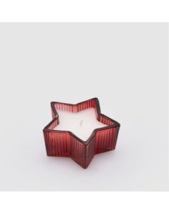 Свеча декоративная звезда красная 4х8 5 см Edg