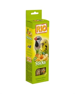 Лакомство Sticks для волнистых попугаев и экзотов с тропическими фруктами 80 Rio
