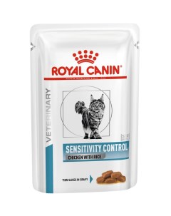 Корм для кошек RC Vet Diet Sensitivity Control при пищевой аллергии цыплёнок рис 85 г Royal canin