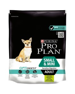 Корм для собак Optidigest Adult для мелких и карликовых пород с чувствительным пищеварением ягненок  Pro plan