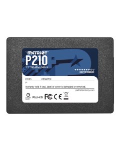 SSD накопитель Patriot 128GB P210 P210S128G25 128GB P210 P210S128G25 Patriòt