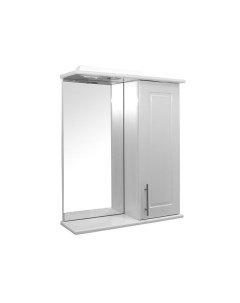 Шкаф Мираж 60 для ванной с подсветкой и зеркалом правый Mixline
