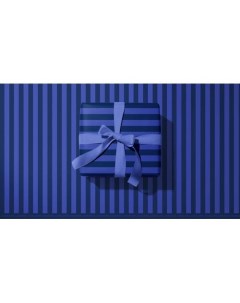 Упаковочная бумага Полоски сине синие 100 х 70 см Opaperpaper