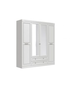 Распашной шкаф Аврора 223 50 см Прямые Белый 201 Первый мебельный