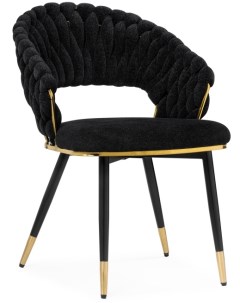 Стул на металлокаркасе Rakel black / gold 15555 Woodville