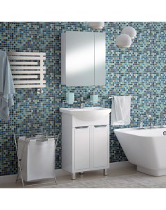 Мебель для ванной комнаты 60 см Монро напольная белая Corozo