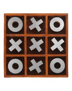 Настольная игра ХО 25 x 25 x 3 см коричневая Dekor pap