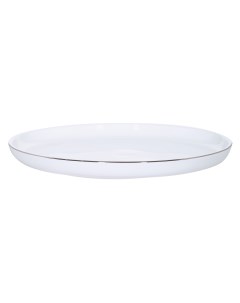 Тарелка десертная 20 см 2 шт фарфор F белая Ideal silver Kuchenland