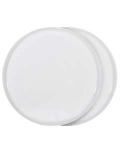 Тарелка обеденная 26 см фарфор F белая Ideal white Kuchenland
