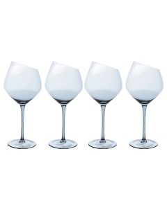 Бокал для красного вина 560 мл 4 шт стекло серый Charm L Color Kuchenland