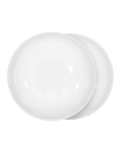 Тарелка суповая 20 см 2 шт фарфор F белая Ideal white Kuchenland