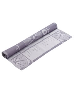 Салфетка xлопок фиолетово серый с рисунком Ледяные узоры new year essential 53x53см Tkano