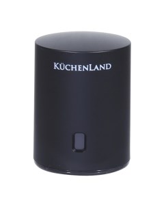 Пробка для винной бутылки 6 см вакуумная с окном установки даты пластик черная Kuchenland