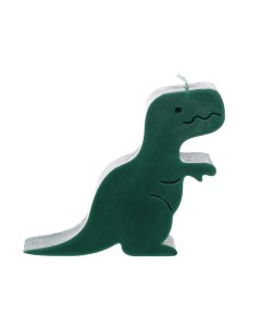 Свеча 9 см зеленая Динозавр Dino Kuchenland