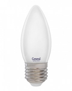 Лампа LED филамент 7W E27 6500 свеча General