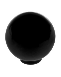 Ручка кнопка PLASTIC 008 пластиковая черная Nobrand