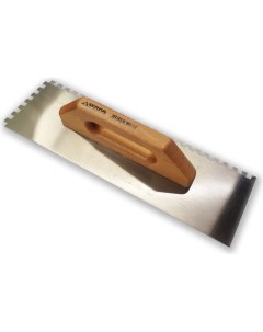 Гладилка зубчатая с деревянной ручкой 10x10 40 см 051 Serfa