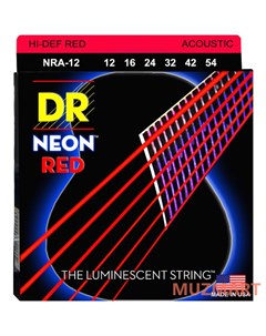 NRA 12 HI DEF NEON Струны для акустической гитары Dr
