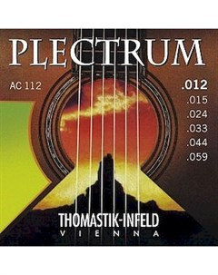 Струны для акустической гитары AC112 Plectrum 12 59 Томастик Thomastik