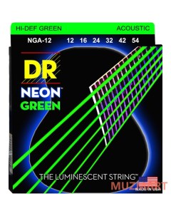 NGA 12 HI DEF NEON Струны для акустической гитары Dr