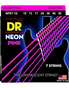 NPE7 9 HIGH DEF NEON Струны для 7 струнной электрогитары Dr
