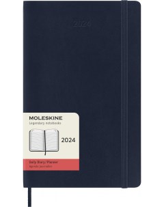 Ежедневник на 2024 год DSB2012DC3 Classic Soft A5 мягкая обложка синий сапфир Moleskine