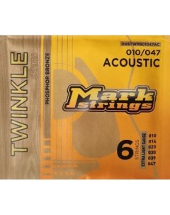 Струны для акустической гитары Twinkle Series DV6TWPB01047AC Markbass