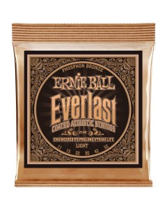 Струны для акустической гитары 2548 Everlast Coated Phosphor Bronze Light 11 52 Ernie ball
