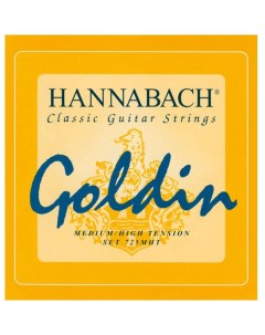 Комплект басовых струн для классической гитары карбон голдин 3шт Hannabach