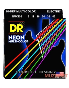 NMCE 9 HIGH DEF NEON Струны для электрогитары Dr
