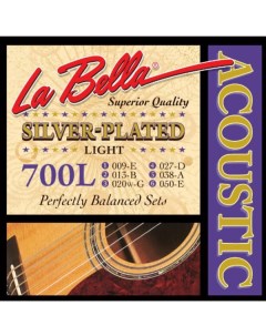700L Light Струны для акустической гитары La bella