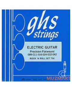 STRINGS 750 PRECISION FLATWOUND Струны для электрогитары Ghs