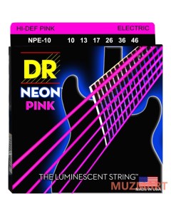 NPE 10 HIGH DEF NEON Струны для электрогитары Dr