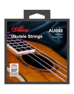 AU048 Комплект струн для укулеле тенор карбон Alice