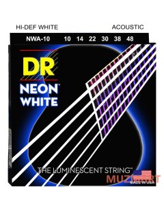 NWA 10 HI DEF NEON Струны для акустической гитары Dr