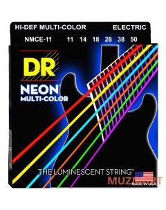 NMCE 11 HIGH DEF NEON Струны для электрогитары Dr