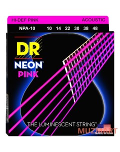 NPA 10 HI DEF NEON Струны для акустической гитары Dr