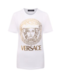 Хлопковая футболка Versace