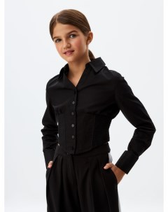 Укороченная приталенная блузка для девочек Sela