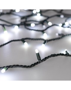 10м Уличная гирлянда нить холодный свет 230V ARD String Pro 1000 Green 100Led Milk Pulse White Ardecoled