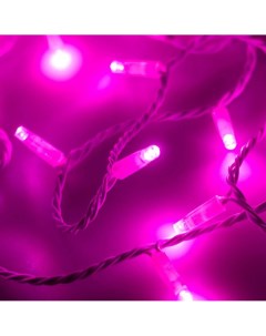 10м Уличная гирлянда нить розовый свет 230V ARD String Classic 10000 White 100Led Flash Pink Ardecoled