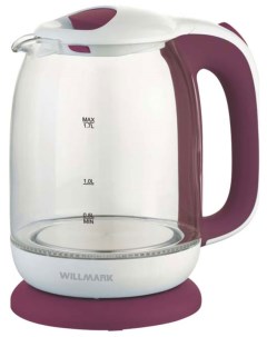 Чайник электрический WEK 1704G Белый фиолет Willmark
