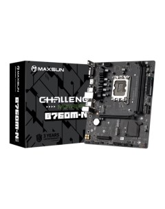 Материнская плата Challenger B760M N D5 Socket1700 Intel B760 2xDDR5 DIMM PCI Ex16 3SATA3 5 1 ch GLA Maxsun