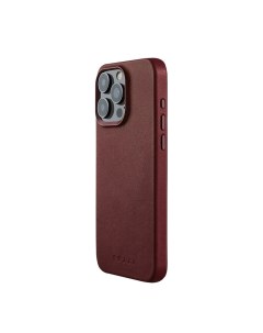 Защитный чехол Full Leather Magsafe для iPhone 15 Pro бордовый ICCL039BN Mujjo