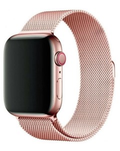 Ремешок Guardi Milanese Loop для Apple Watch 38 40 мм миланское плетение розовый Nobrand