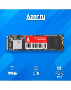 SSD накопитель M 2 2280 NVMe 1TB M 2 2280 1 ТБ 029 1254 Azerty